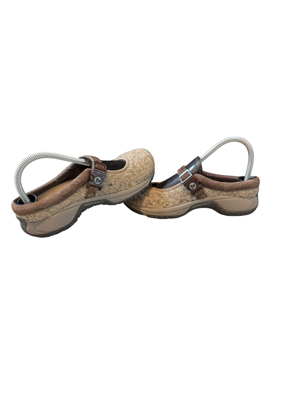 Merrell Women's Encore MJ Wool Shoes US 7.5 Mary Jane Beige Ortholite J66432